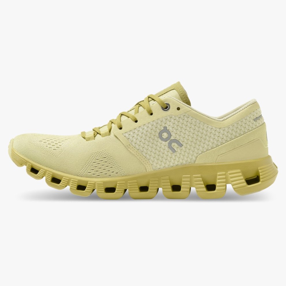 Women's On Cloud X Training Shoes Mustard | NZ-86219