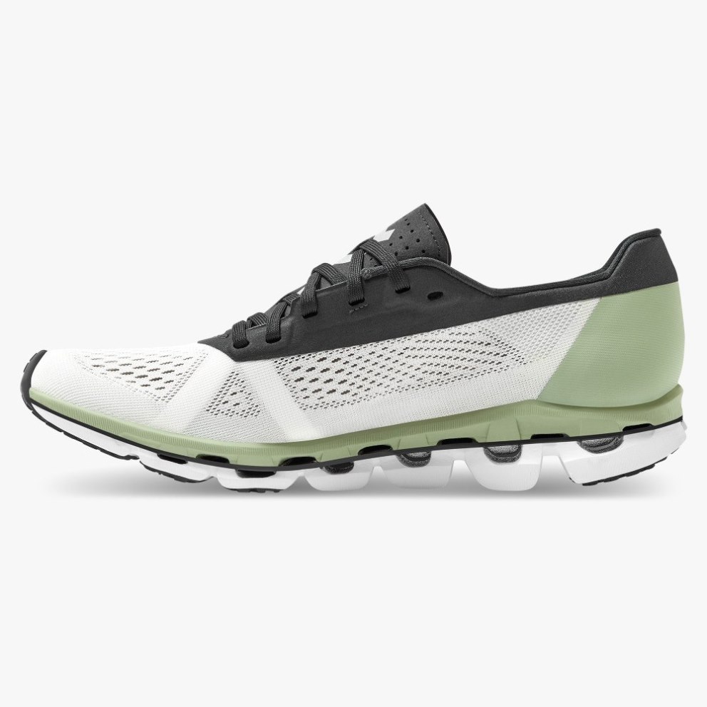 Women's On Cloudboom Running Shoes White / Mint / Black | NZ-31498