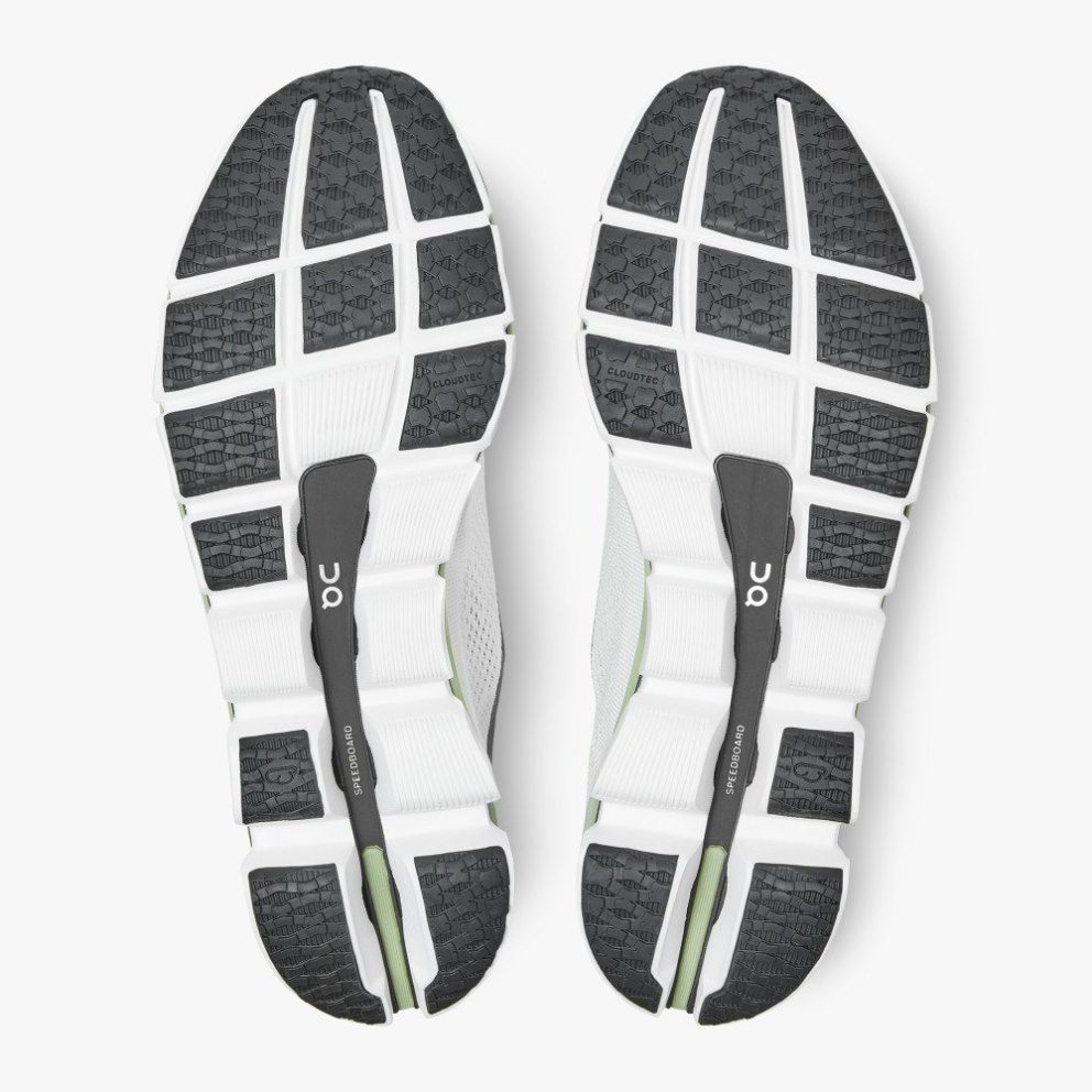 Women's On Cloudboom Running Shoes White / Mint / Black | NZ-31498