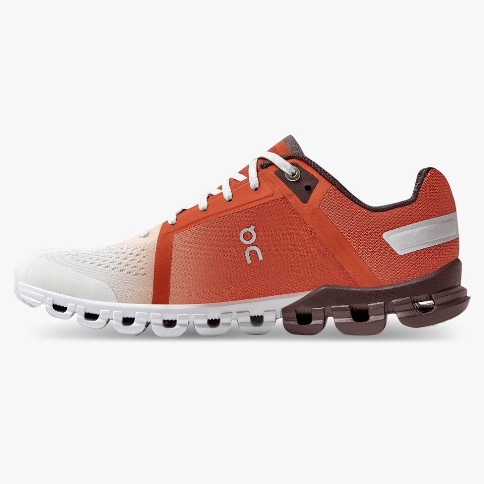 Women's On Cloudflow Running Shoes Red / White | NZ-08345