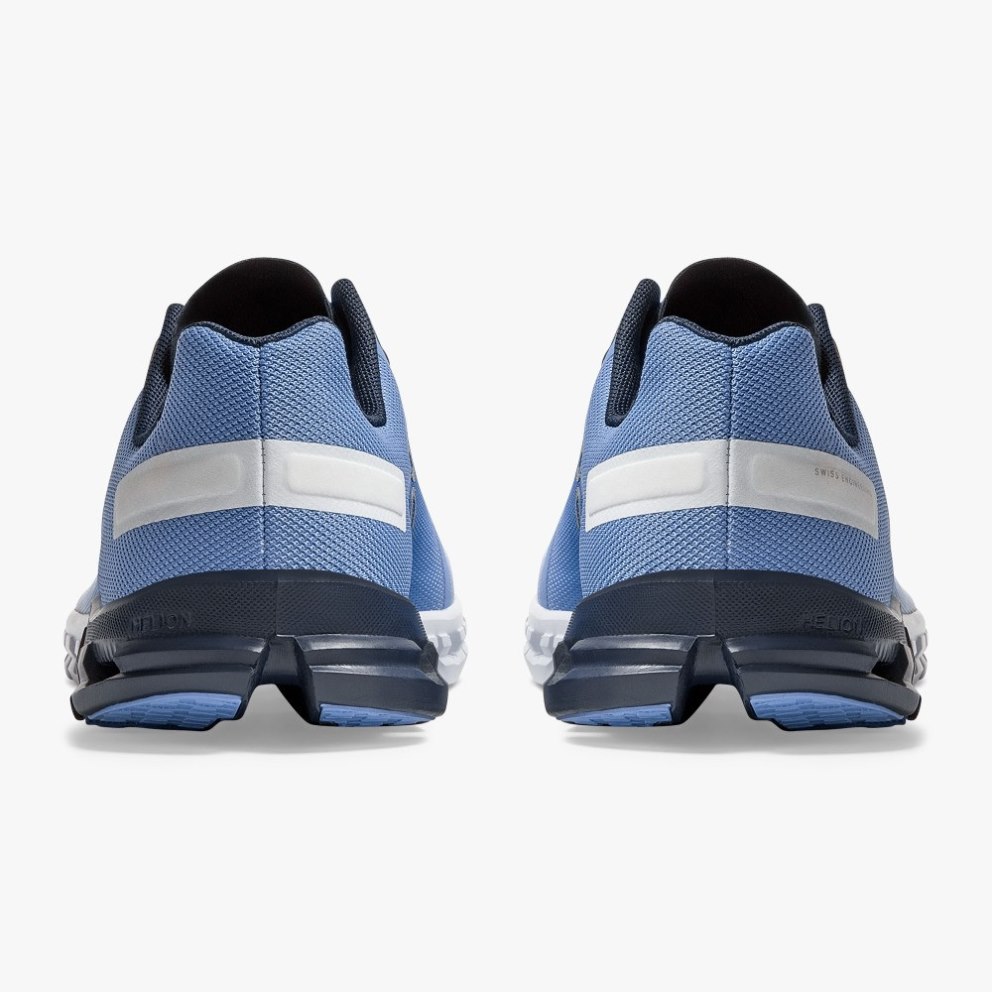 Women's On Cloudflow Running Shoes Blue / White | NZ-54136