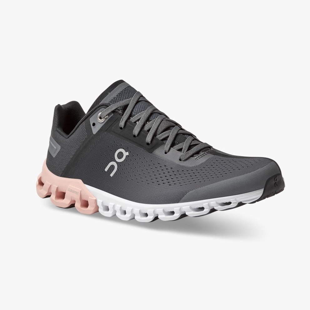 Women's On Cloudflow Running Shoes Black | NZ-60213