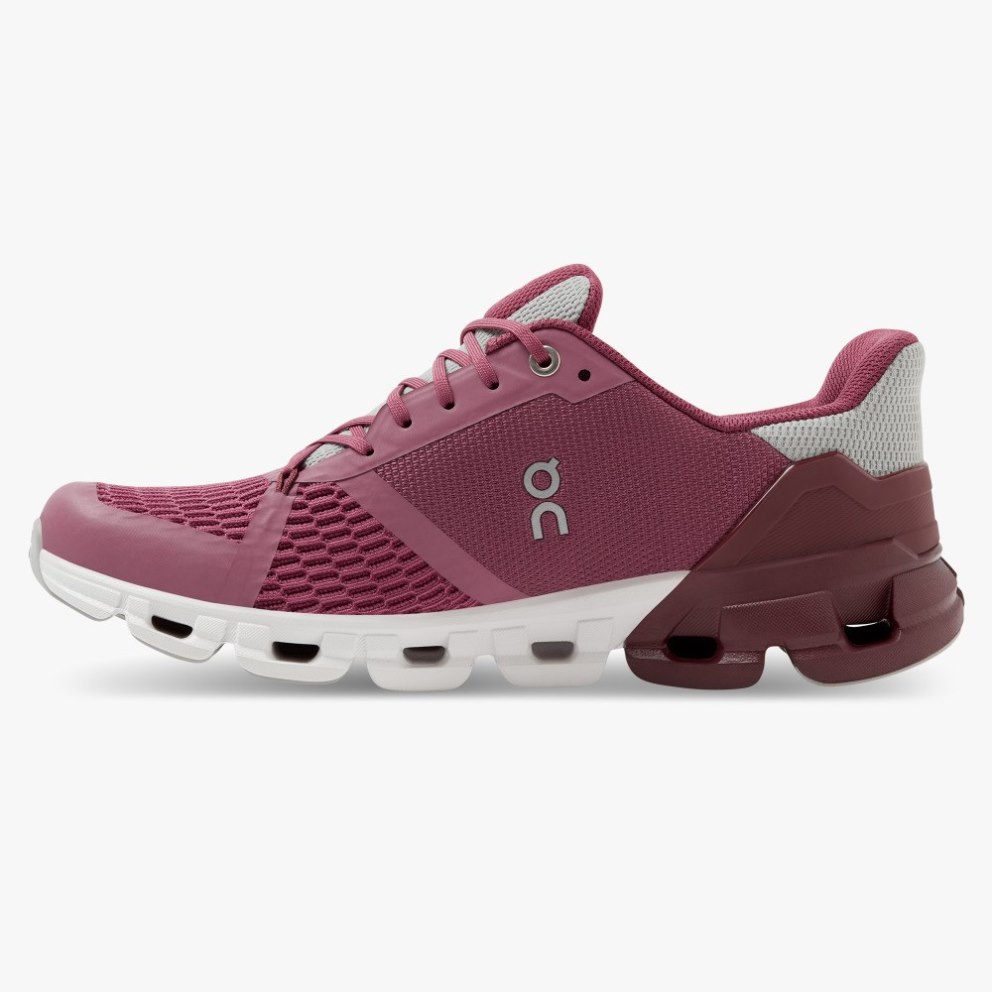 Women's On Cloudflyer Running Shoes Fuchsia | NZ-84217