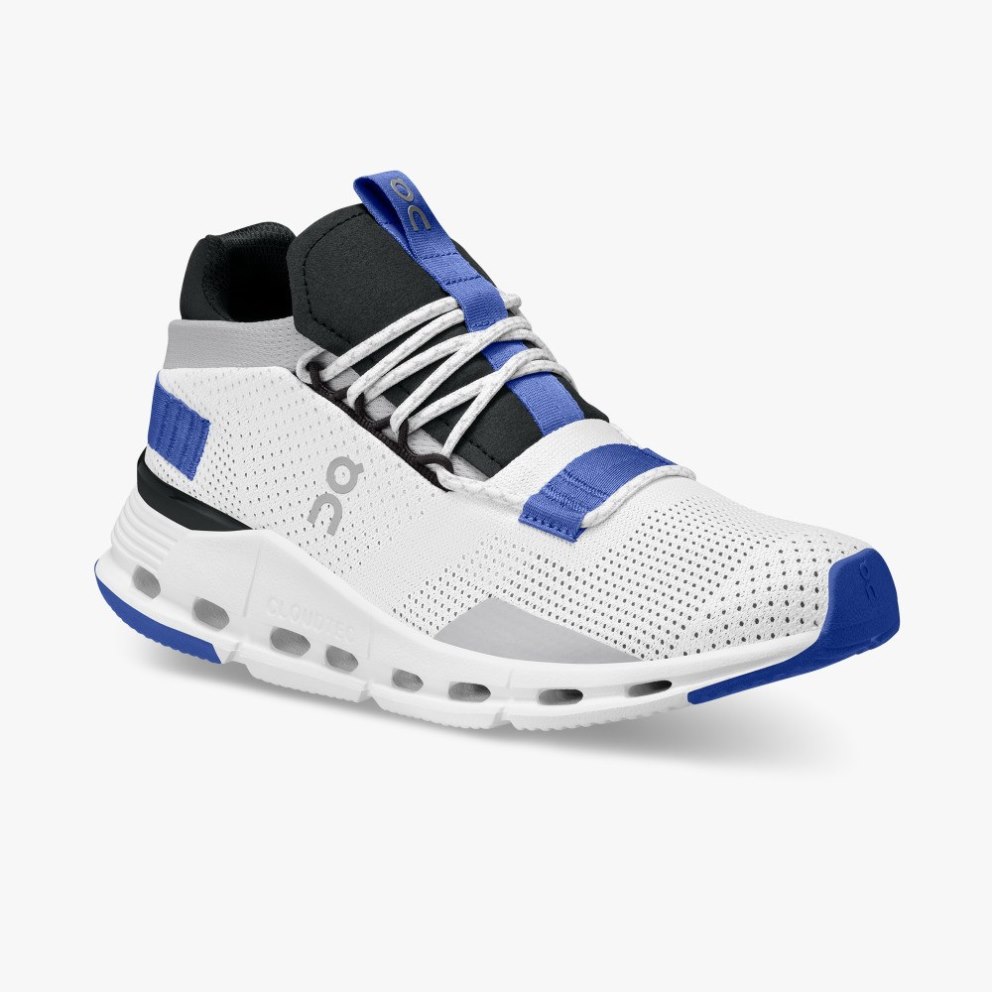 Women's On Cloudnova Sneakers White / Blue | NZ-80493