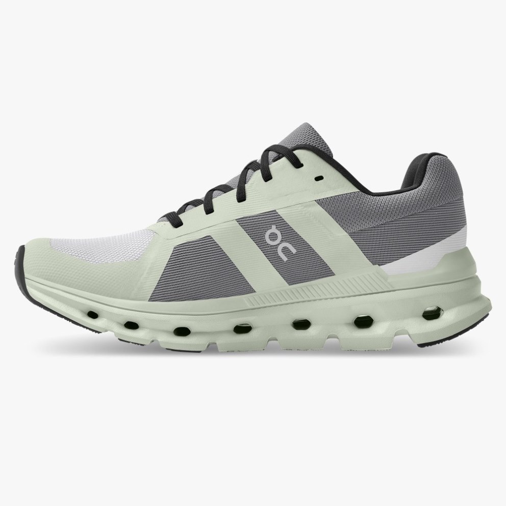 Women's On Cloudrunner Running Shoes Mint / Grey | NZ-53891