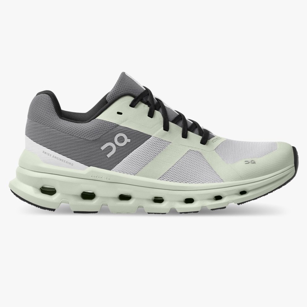 Women\'s On Cloudrunner Running Shoes Mint / Grey | NZ-53891