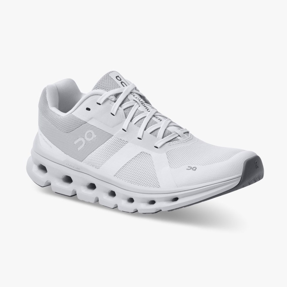 Women's On Cloudrunner Running Shoes Light Grey | NZ-67012