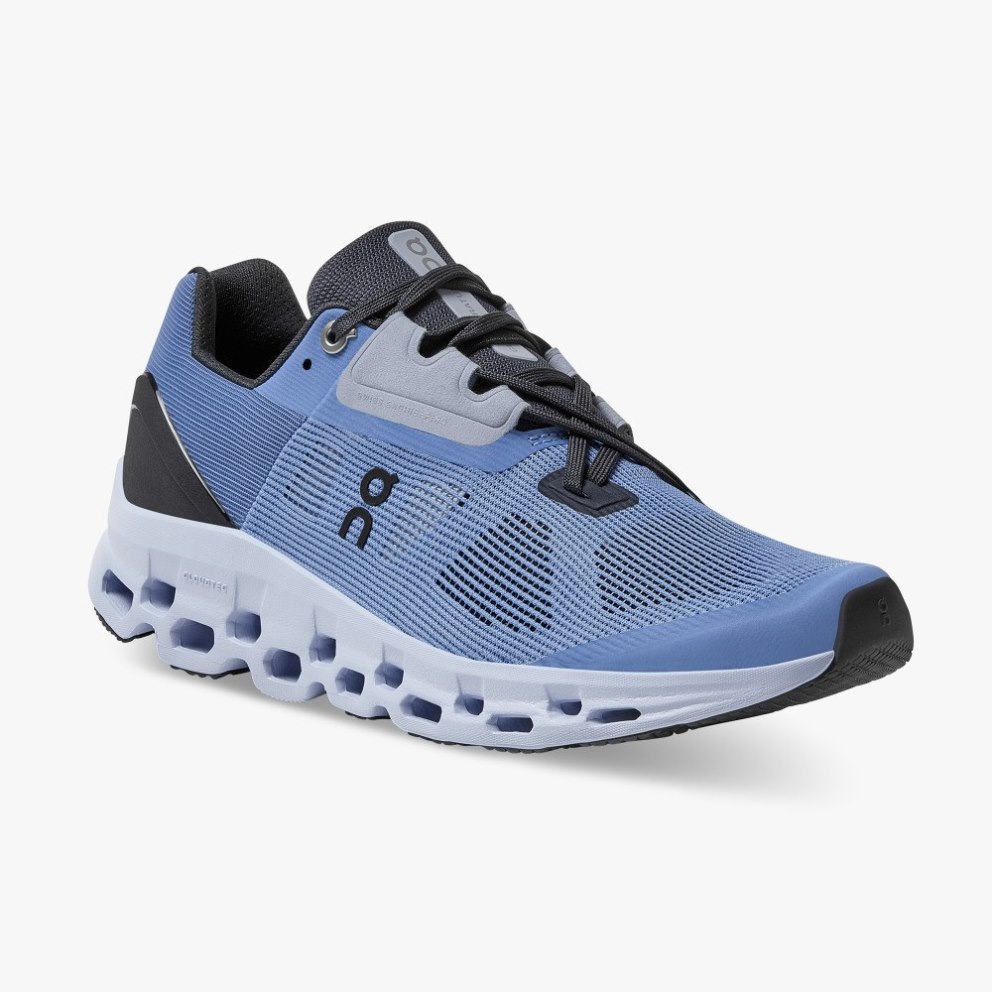 Women's On Cloudstratus Running Shoes Blue | NZ-51906