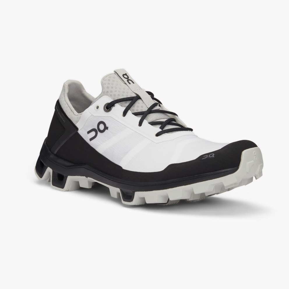 Women's On Cloudventure Peak Hiking Shoes White / Black | NZ-15403