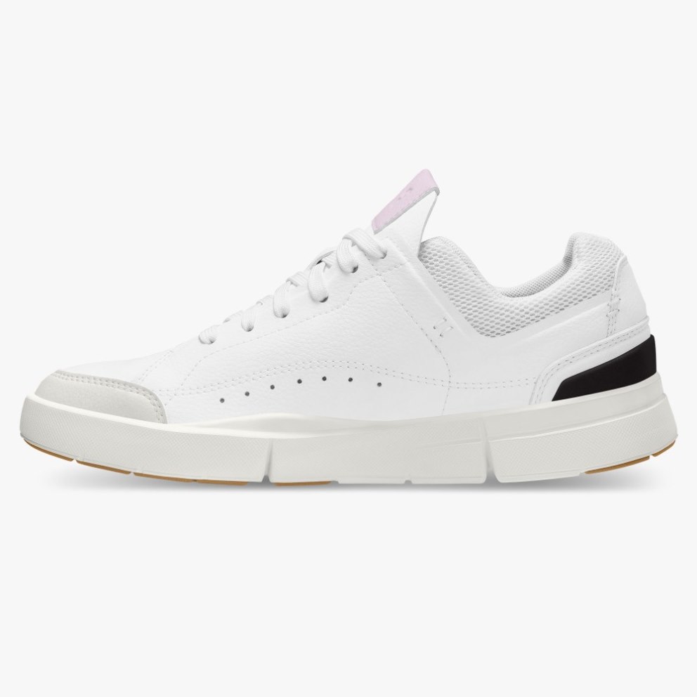 Women's On Cloud THE ROGER Centre Court Sneakers White / Pink | NZ-69810