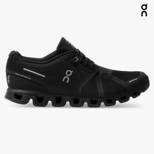 Men's On Cloud 5 Sneakers Black | NZ-03182