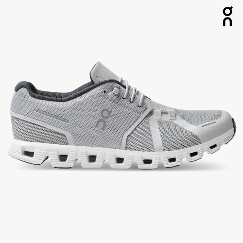 Men's On Cloud 5 Sneakers Light Grey | NZ-41375