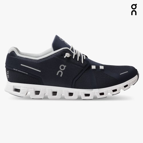 Men's On Cloud 5 Sneakers Navy | NZ-57216