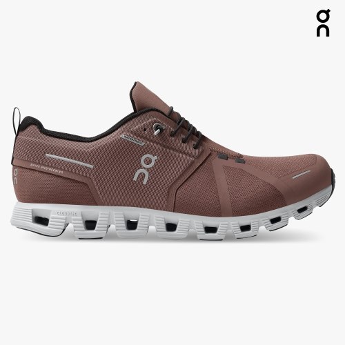 Men's On Cloud 5 Waterproof Sneakers Brown | NZ-21398