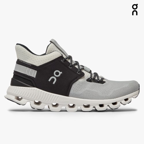 Men's On Cloud Hi Edge Sneakers Light Grey / Black | NZ-31506