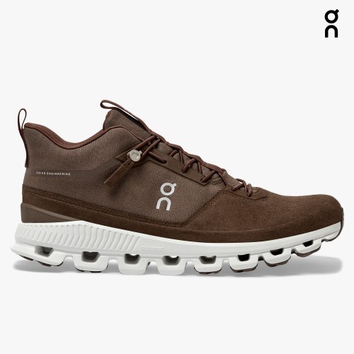 Men's On Cloud Hi Sneakers Brown | NZ-91580