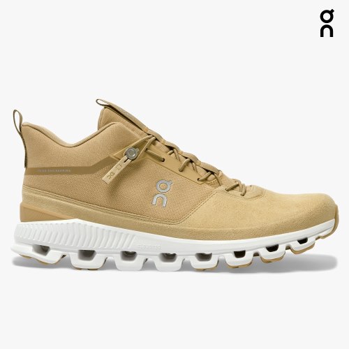 Men's On Cloud Hi Sneakers Khaki | NZ-84621