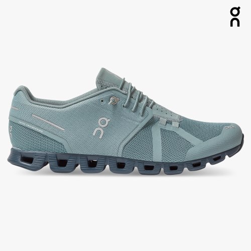 Men's On Cloud Monochrome Sneakers Turquoise | NZ-58264