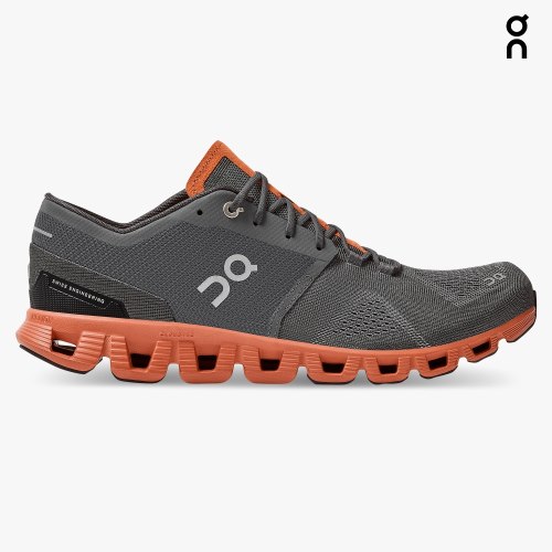 Men's On Cloud X Training Shoes Dark Grey | NZ-62947