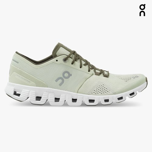 Men's On Cloud X Training Shoes Mint | NZ-04812