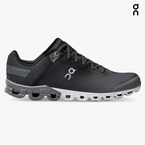 Men's On Cloudflow Running Shoes Black | NZ-03267