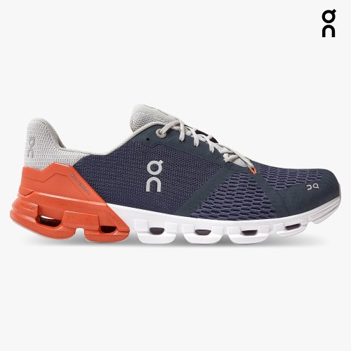 Men's On Cloudflyer Running Shoes Navy | NZ-13428