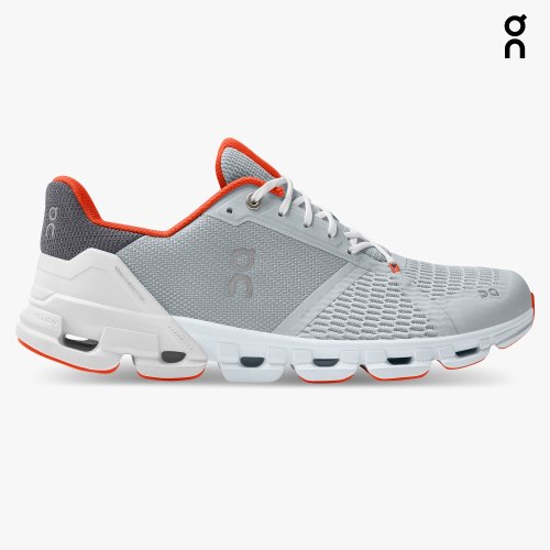 Men's On Cloudflyer Running Shoes Grey | NZ-28013