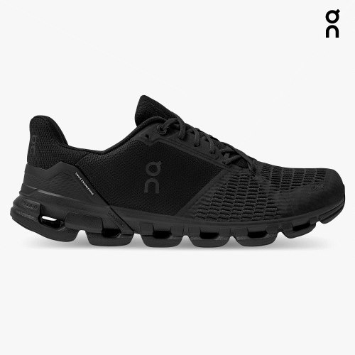 Men's On Cloudflyer Running Shoes Black | NZ-54791