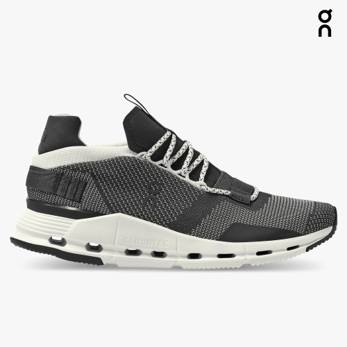 Men's On Cloudnova Sneakers Black | NZ-15734