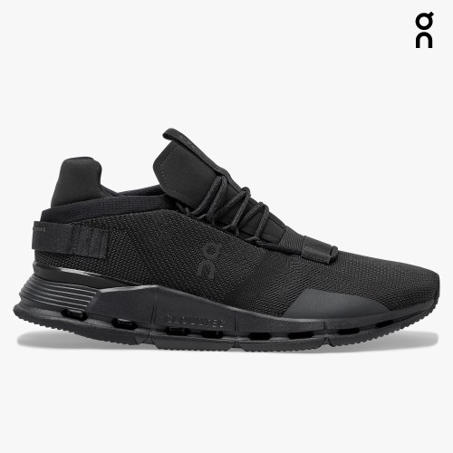 Men's On Cloudnova Sneakers Black | NZ-23840