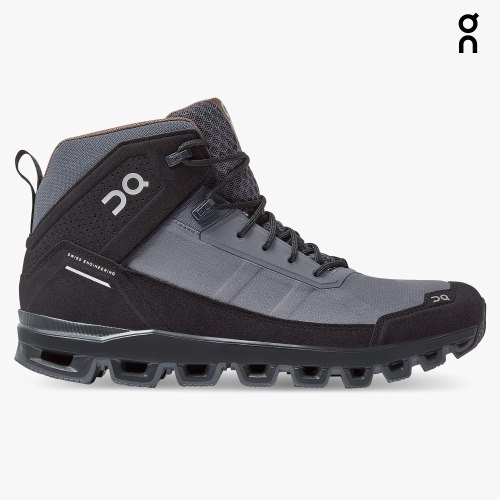 Men's On Cloudridge Hiking Boots Grey / Black | NZ-45012