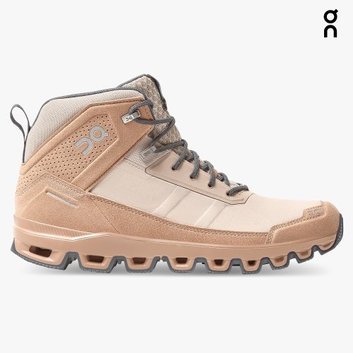 Men's On Cloudridge Hiking Boots Khaki | NZ-87359