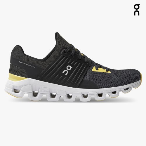 Men's On Cloudswift Running Shoes Black | NZ-19468