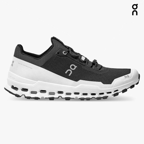 Men's On Cloudultra Hiking Shoes Black / White | NZ-24680