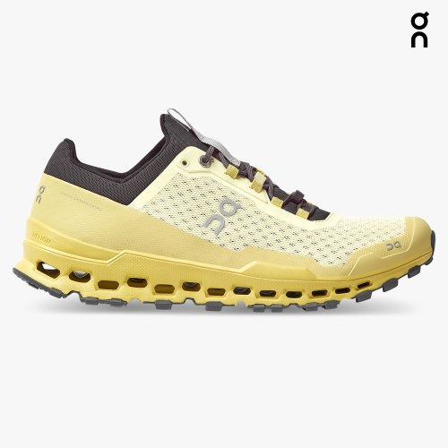 Men's On Cloudultra Hiking Shoes Lemon | NZ-49568