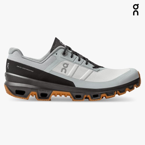 Men's On Cloudventure Hiking Shoes Light Grey / Black | NZ-49381