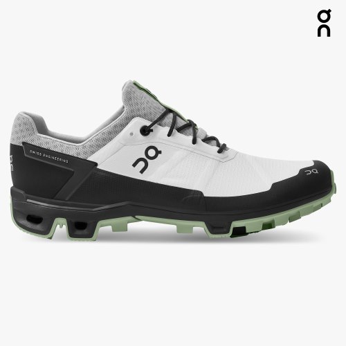 Men's On Cloudventure Peak Hiking Shoes White / Black | NZ-07285