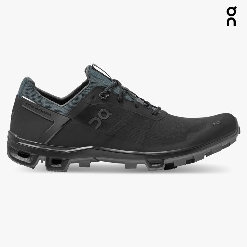 Men's On Cloudventure Peak Hiking Shoes Black | NZ-48039