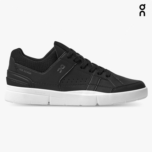 Men's On Cloud THE ROGER Clubhouse Sneakers Black | NZ-04798