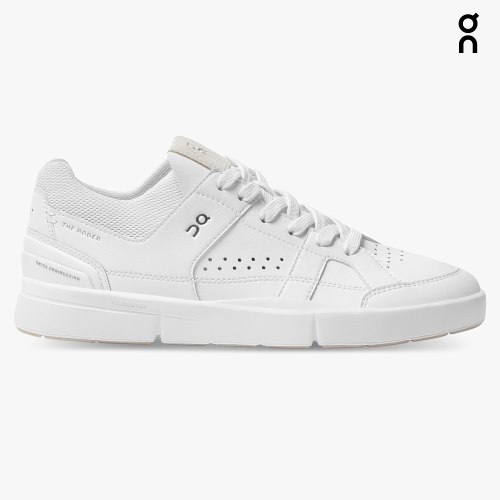 Men's On Cloud THE ROGER Clubhouse Sneakers White | NZ-21804