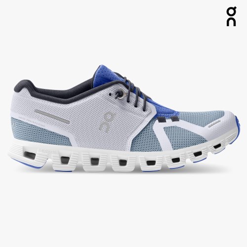 Women's On Cloud 5 Push Sneakers Blue / Light Grey | NZ-37986