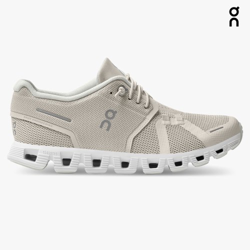 Women's On Cloud 5 Sneakers Light Grey | NZ-28170