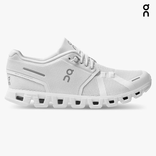 Women's On Cloud 5 Sneakers White | NZ-16857