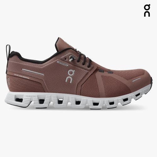 Women's On Cloud 5 Waterproof Sneakers Brown | NZ-09541