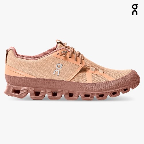 Women's On Cloud Dip Sneakers Coral | NZ-82763