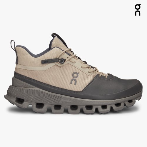 Women's On Cloud Hi Sneakers Black / Khaki | NZ-31207