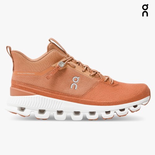 Women's On Cloud Hi Sneakers Coral | NZ-57961