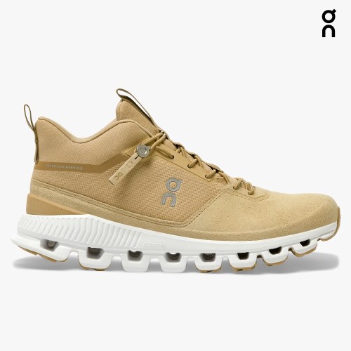 Women's On Cloud Hi Sneakers Khaki | NZ-72135