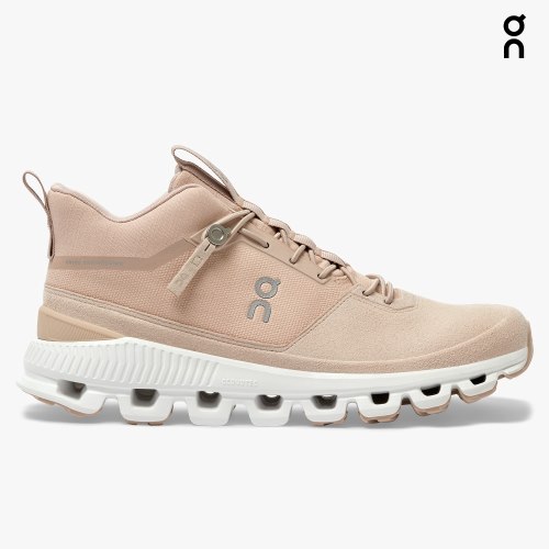 Women's On Cloud Hi Sneakers Rose | NZ-28913