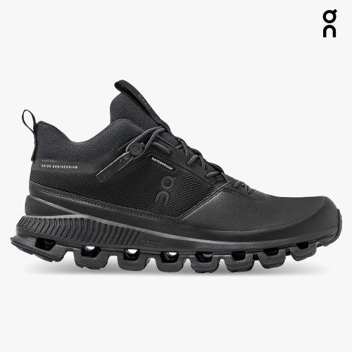 Women's On Cloud Hi Waterproof Sneakers Black | NZ-27318